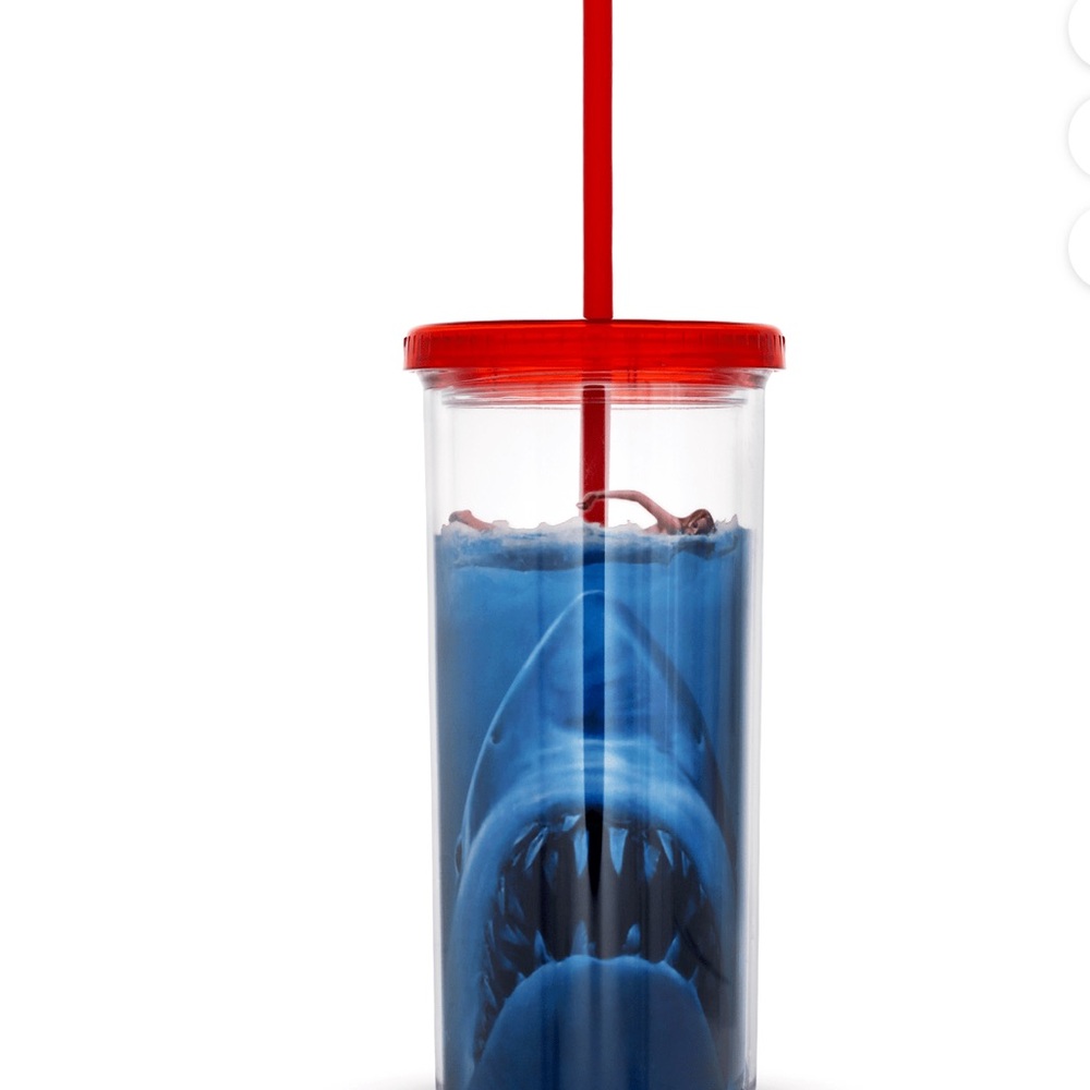 JAWS Plastic Tall 20oz Cold Cup with Lid & Straw